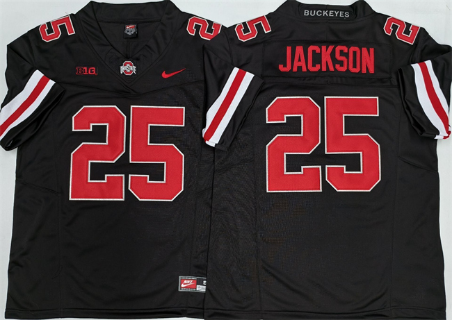 Ohio State Buckeyes #25 Lamar Bo Jackson Black 2025 F.U.S.E. Limited Stitched Jersey