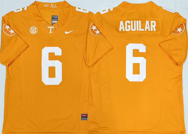 Tennessee Volunteers #6 Joey Aguilar Orange 2025 F.U.S.E. Stitched Jersey