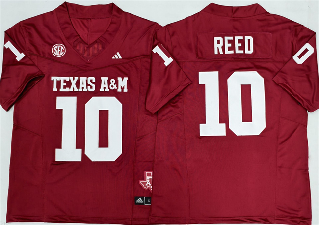 Texas A&M Aggies #10 Marcel Reed Red 2025 F.U.S.E. Stitched Jersey