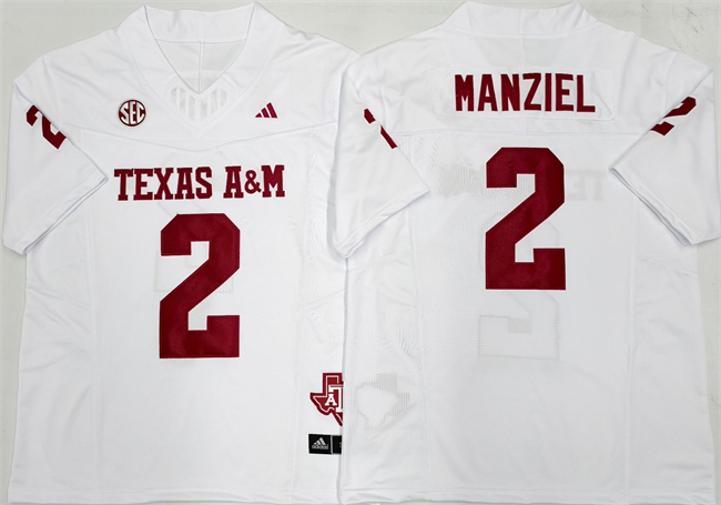 Texas A&M Aggies #2 Johnny Manziel White F.U.S.E. Stitched Jersey