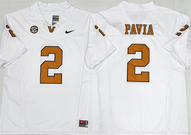 Vanderbilt Commodores #2 Diego Pavia White 2025 F.U.S.E. Vapor Limited Stitched Football Jersey