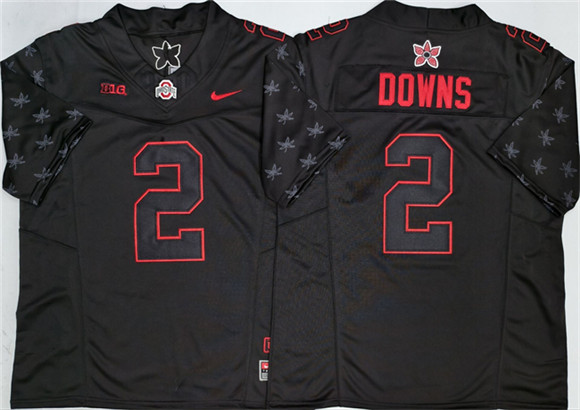 Ohio State Buckeyes #2 Caleb Downs Black 2025 F.U.S.E. Limited Stitched Jersey