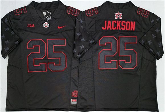 Ohio State Buckeyes #25 Lamar Bo Jackson Black 2025 F.U.S.E. Limited Stitched Jersey