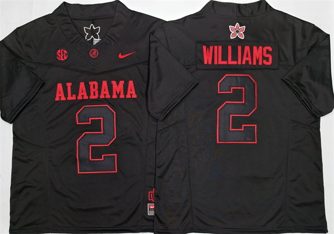 Alabama Crimson Tide #2 Ryan Williams Black 2026 F.U.S.E Stitched Football Jersey