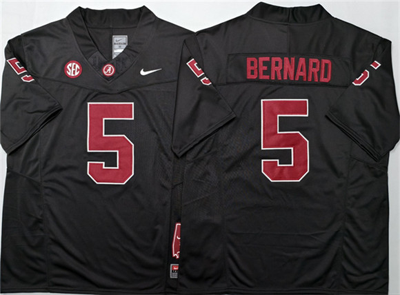 Alabama Crimson Tide #5 Germie Bernard Black F.U.S.E Stitched Football Jersey