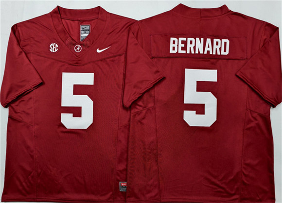 Alabama Crimson Tide #5 Germie Bernard Red F.U.S.E Stitched Football Jersey