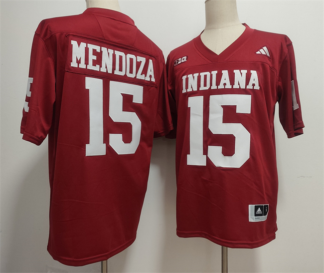 Indiana Hoosiers #15 Fernando Mendoza Red Stitched Basketball Jerseys