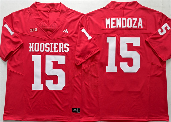 Indiana Hoosiers #15 Fernando Mendoza Red Stitched Basketball Jersey