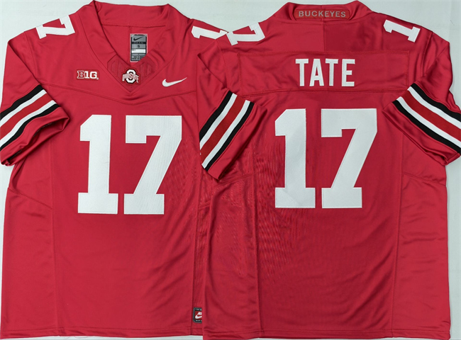 Ohio State Buckeyes #17 Carnell Tate Red 2025 F.U.S.E. Limited Stitched Jersey