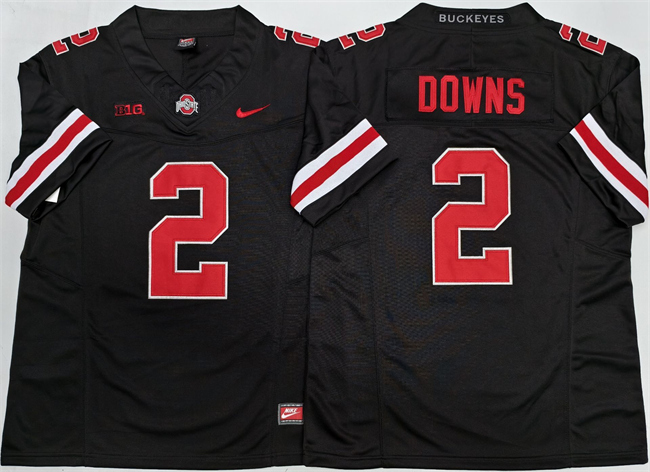 Ohio State Buckeyes #2 Caleb Downs Black 2025 F.U.S.E. Limited Stitched Jersey