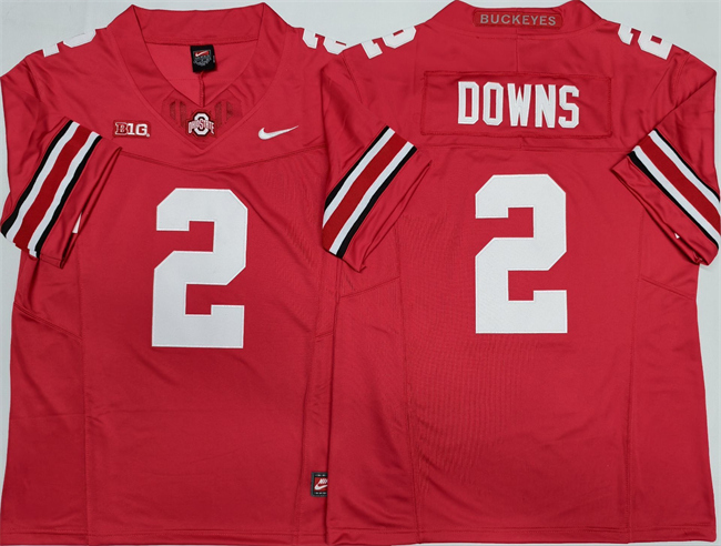 Ohio State Buckeyes #2 Caleb Downs Red 2025 F.U.S.E. Limited Stitched Jersey