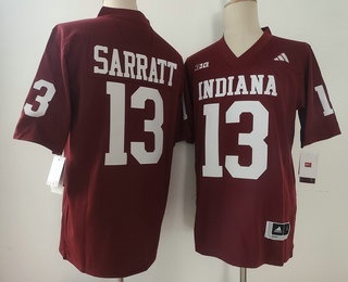 Indiana Hoosiers #13 Elijah Sarratt Limited Red FUSE College Football Jersey