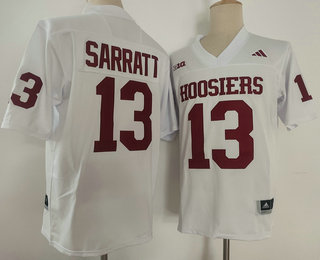 Indiana Hoosiers #13 Elijah Sarratt Limited White FUSE College Football Jersey