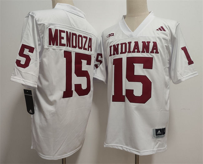 Indiana Hoosiers #15 Fernando Mendoza White Stitched Basketball Jersey
