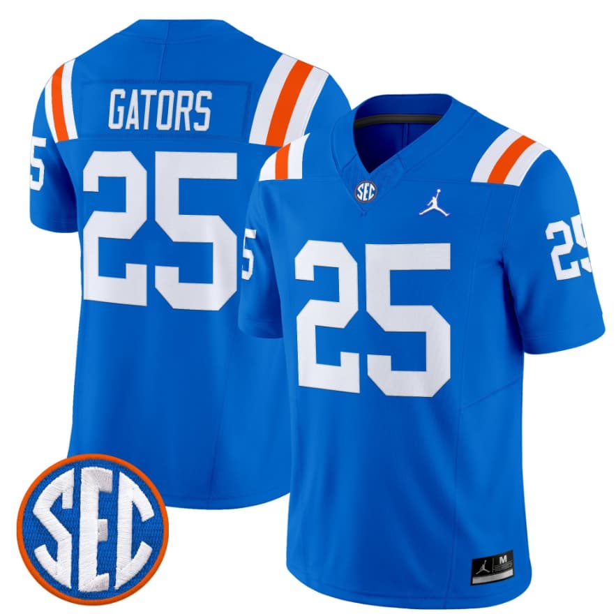 Florida Gators #25 Gators Royal ??1960s Throwback?? F.U.S.E. Vapor Limited Stitched Jersey Florida Gators #25 Gators Royal ??1960s Throwback?? F.U.S.E. Vapor Limited Stitched Jersey
