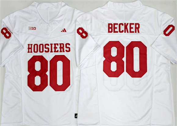 Indiana Hoosiers #80 Charlie Becker White 2026 F.U.S.E. Stitched Basketball Jerseys Indiana Hoosiers #80 Charlie Becker White 2026 F.U.S.E. Stitched Basketball Jerseys