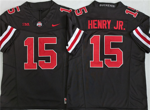 Ohio State Buckeyes #15 Chris Henry Jr Black 2025 F.U.S.E. Limited Stitched Jersey