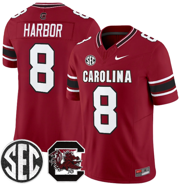 South Carolina Gamecocks #8 Nyck Harbor Garnet 2026 F.U.S.E. Stitched Nike Jersey South Carolina Gamecocks #8 Nyck Harbor Garnet 2026 F.U.S.E. Stitched Nike Jersey