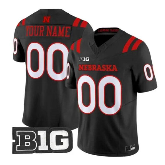 Nebraska Cornhuskers ACTIVE PLAYER Custom Black 2026 F.U.S.E. Vapor Limited Stitched Football Jersey