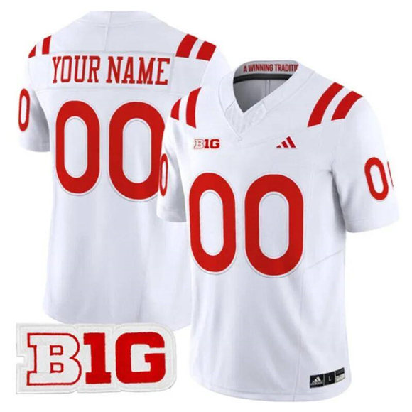 Nebraska Cornhuskers ACTIVE PLAYER Custom White 2026 F.U.S.E. Vapor Limited Stitched Football Jersey