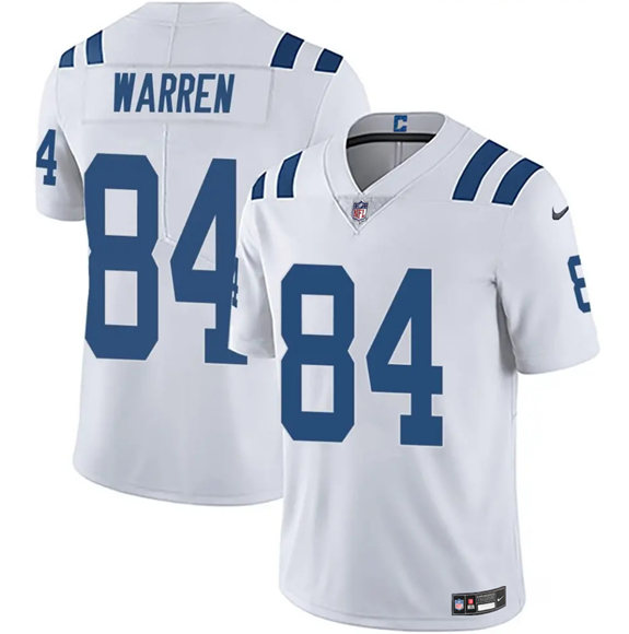 Indianapolis Colts #84 Tyler Warren White Vapor Limited Football Stitched Jersey