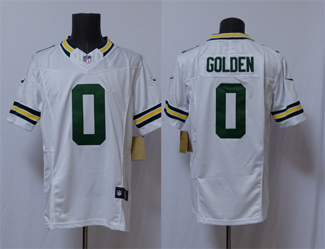 Green Bay Packers #0 Matthew Golden White Vapor 2025 F.U.S.E. Limited Football Stitched Jersey