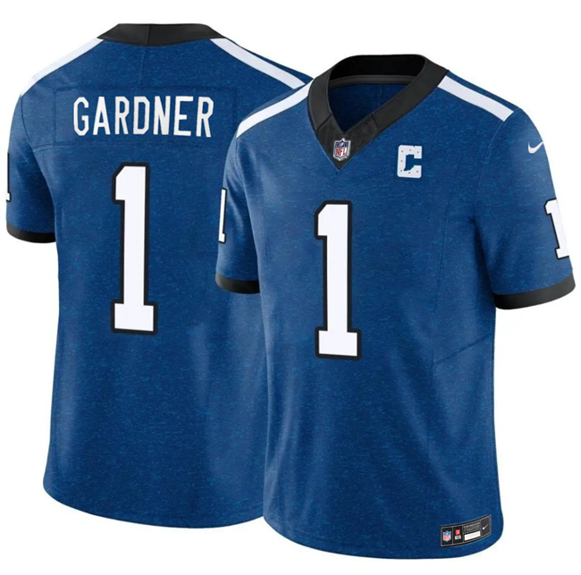 Indianapolis Colts #1 Sauce Gardner Blue 2025 F.U.S.E. Throwback Vapor Limited Stitched Football Jersey Indianapolis Colts #1 Sauce Gardner Blue 2025 F.U.S.E. Throwback Vapor Limited Stitched Football Jersey