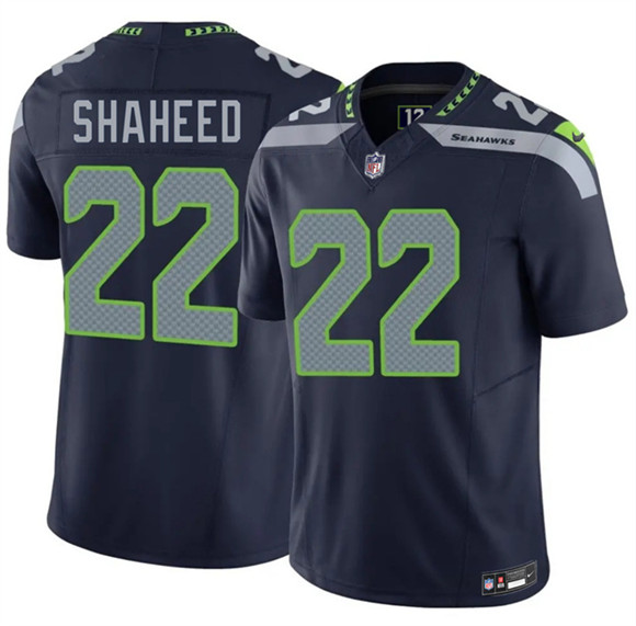 Seattle Seahawks #22 Rashid Shaheed Navy 2025 F.U.S.E. Vapor Untouchable Limited Football Stitched Jersey Seattle Seahawks #22 Rashid Shaheed Navy 2025 F.U.S.E. Vapor Untouchable Limited Football Stitched Jersey