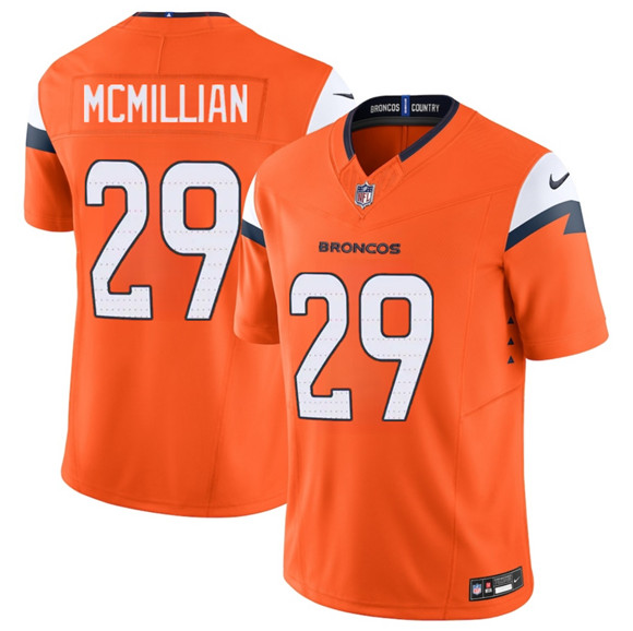 Denver Broncos #29 Ja'Quan McMillan Orange 2025 F.U.S.E. Vapor Limited Football Stitched Jersey