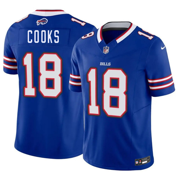 Buffalo Bills #18 Brandin Cooks Blue 2025 F.U.S.E. Vapor Untouchable Limited Football Stitched Jersey