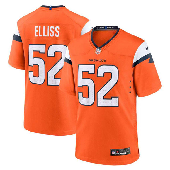 Denver Broncos #52 Jonah Elliss Orange Vapor Limited Football Stitched Game Jersey