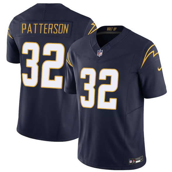 Los Angeles Chargers #32 Jaret Patterson Navy 2025 F.U.S.E. Alternate Vapor Limited Football Stitched Jersey Los Angeles Chargers #32 Jaret Patterson Navy 2025 F.U.S.E. Alternate Vapor Limited Football Stitched Jersey