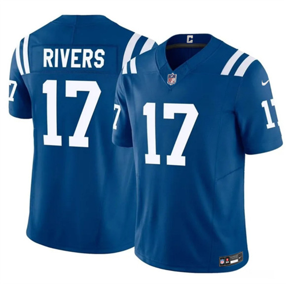 Indianapolis Colts #17 Philip Rivers Blue 2025 F.U.S.E. Vapor Limited Football Stitched Jersey