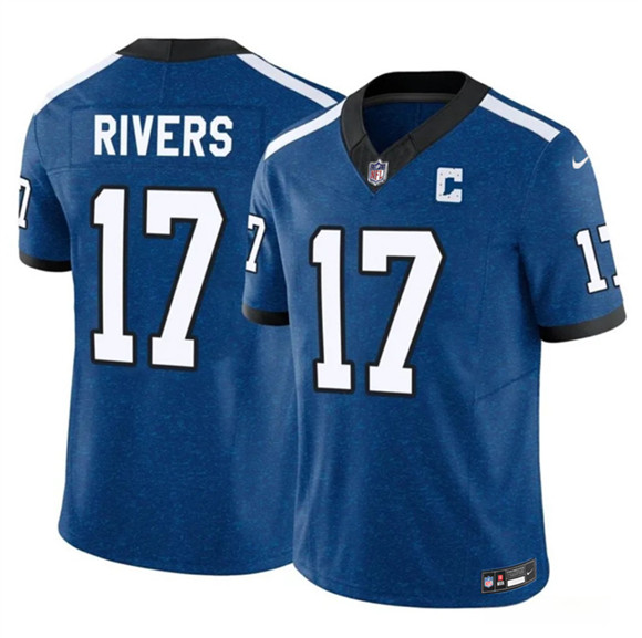 Indianapolis Colts #17 Philip Rivers Blue 2025 F.U.S.E. Throwback Vapor Limited Football Stitched Jersey