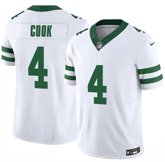 New York Jets #4 Brady Cook White 2025 F.U.S.E. Vapor Untouchable Limited Football Stitched Jersey