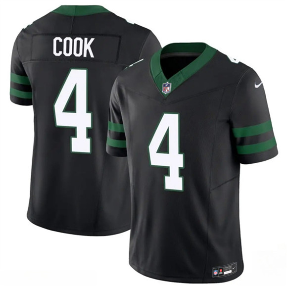 New York Jets #4 Brady Cook Black 2025 F.U.S.E. Vapor Untouchable Limited Football Stitched Jersey