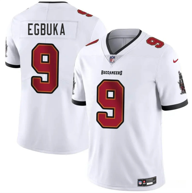 Tampa Bay Buccaneers #9 Emeka Egbuka White 2025 Draft Vapor Untouchable Limited Football Stitched Jersey