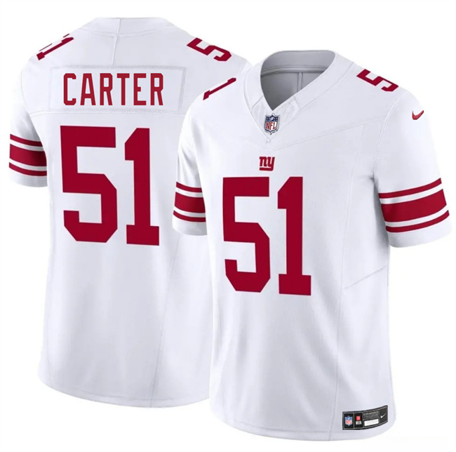New York Giants #51 Abdul Carter White 2025 Draft F.U.S.E. Vapor Untouchable Limited Football Stitched Jersey