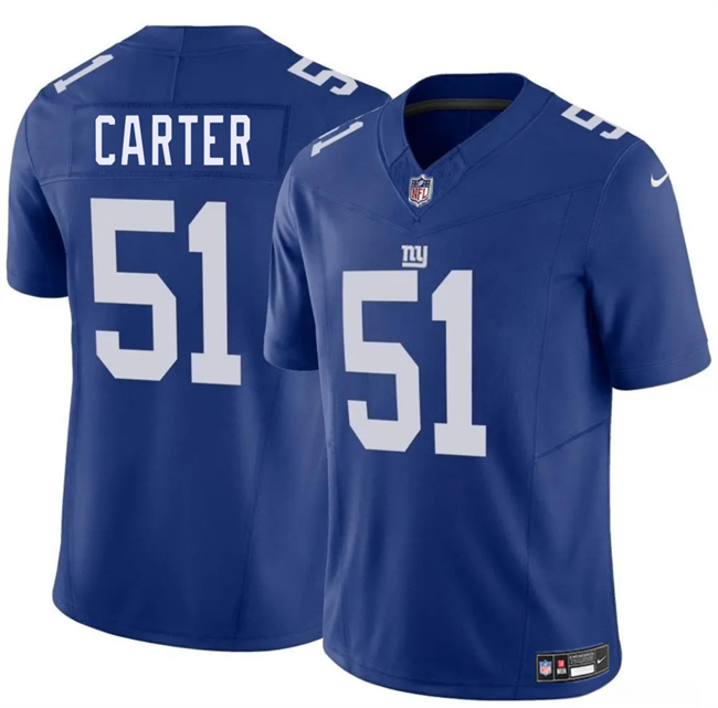 New York Giants #51 Abdul Carter Blue 2025 Draft F.U.S.E. Vapor Untouchable Limited Football Stitched Jersey