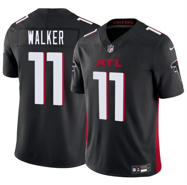 Atlanta Falcons #11 Jalon Walker Black 2025 Draft F.U.S.E. Vapor Untouchable Limited Football Stitched Jersey
