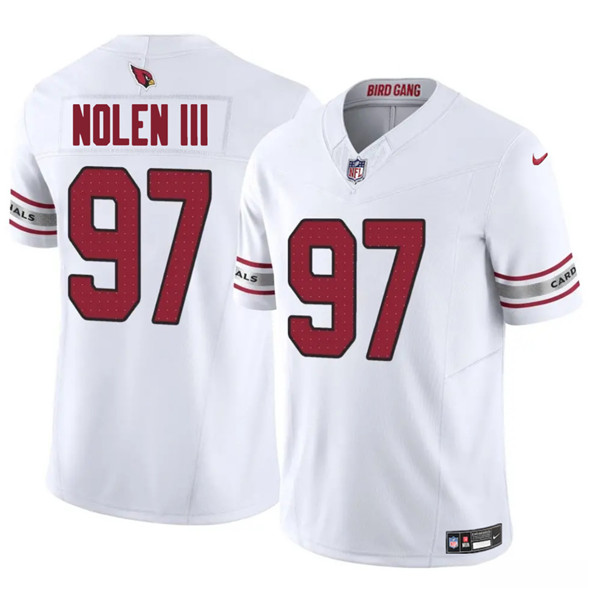 Arizona Cardinals #97 Walter Nolen III White 2025 Draft F.U.S.E. Vapor Untouchable Limited Football Stitched Jersey