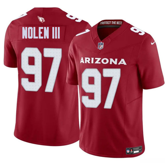 Arizona Cardinals #97 Walter Nolen III Red 2025 Draft F.U.S.E. Vapor Untouchable Limited Football Stitched Jersey