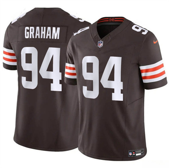 Cleveland Browns #94 Mason Graham 2025 Draft F.U.S.E. Vapor Limited Football Stitched Jersey