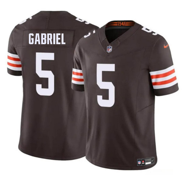 Cleveland Browns #5 Dillon Gabriel 2025 Draft F.U.S.E. Vapor Limited Football Stitched Jersey