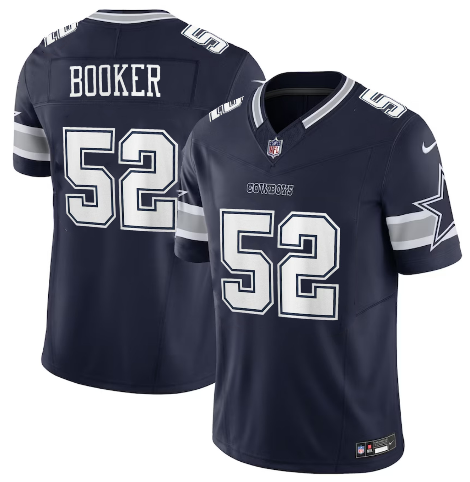 Dallas Cowboys #52 Tyler Booker Navy 2025 F.U.S.E. Draft Vapor Untouchable Limited Football Stitched Jersey
