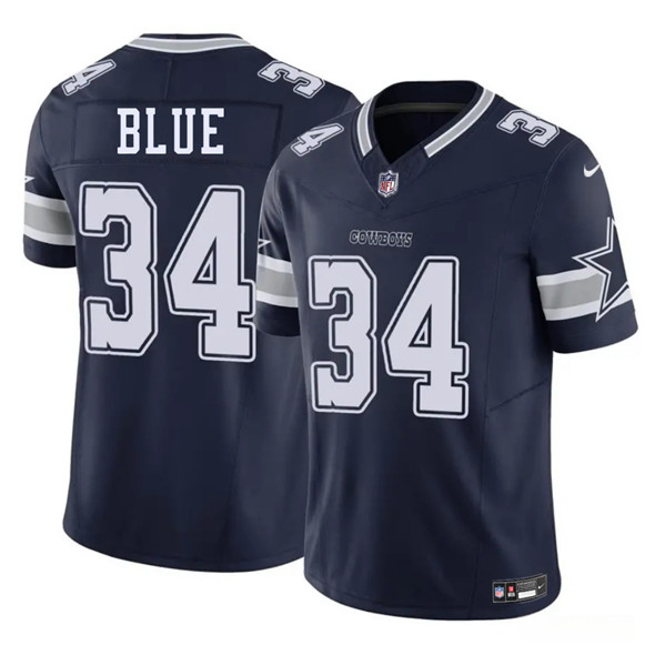 Dallas Cowboys #34 Jaydon Blue Navy 2025 F.U.S.E Draft Vapor Untouchable Limited Football Stitched Jersey