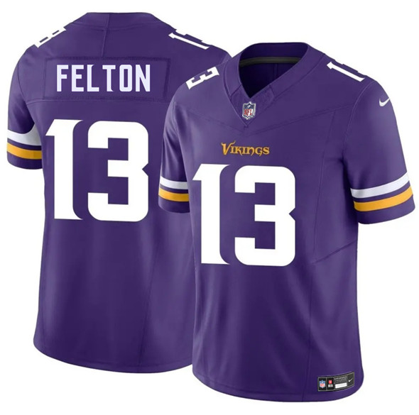 Minnesota Vikings #13 Tai Felton Purple 2025 Draft F.U.S.E. Vapor Untouchable Limited Football Stitched Jersey