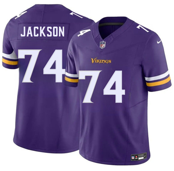 Minnesota Vikings #74 Donovan Jackson Purple 2025 Draft F.U.S.E. Vapor Untouchable Limited Football Stitched Jersey
