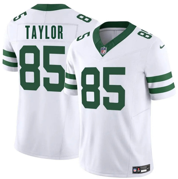 New York Jets #85 Mason Taylor White 2025 Draft F.U.S.E. Vapor Untouchable Limited Football Stitched Jersey