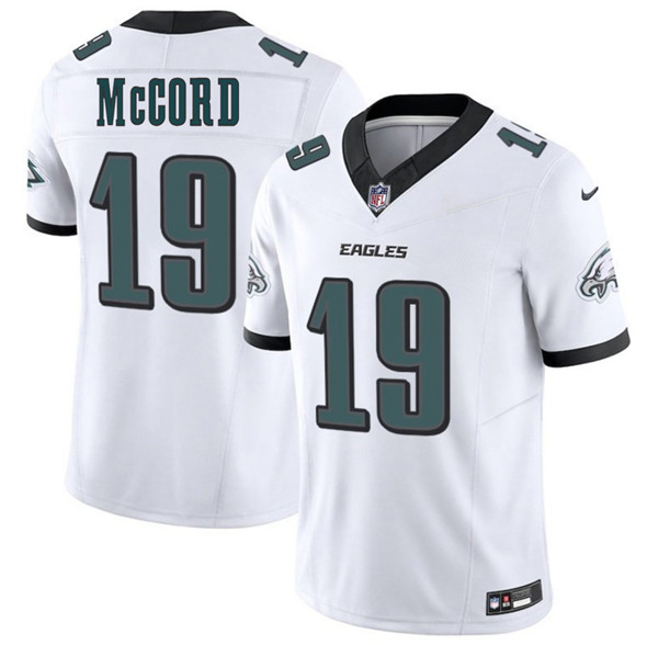 Philadelphia Eagles #19 Kyle McCord White 2025 Draft New F.U.S.E. Vapor Untouchable Limited Football Stitched Jersey